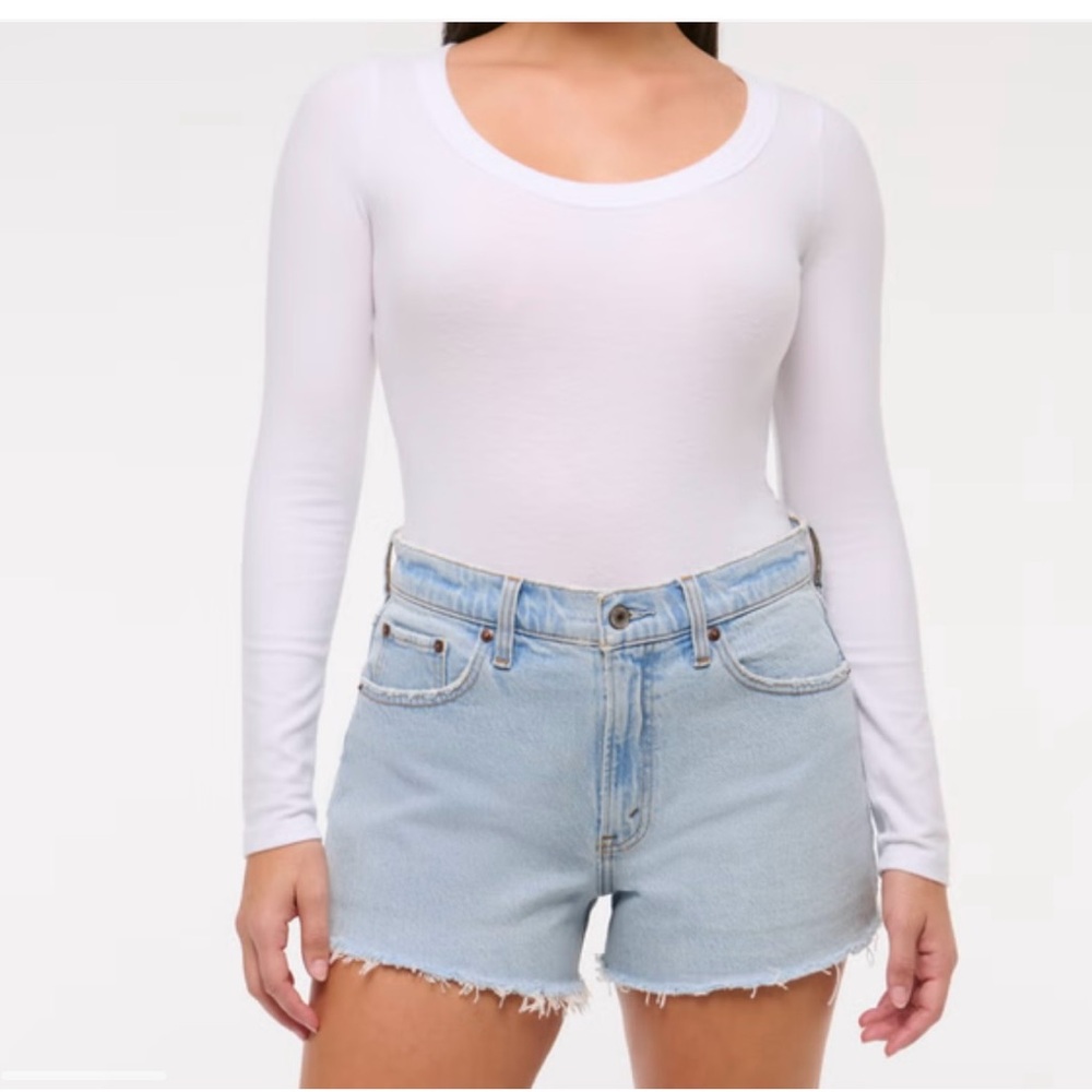 Abercrombie Blue Denim curve love Women Shorts